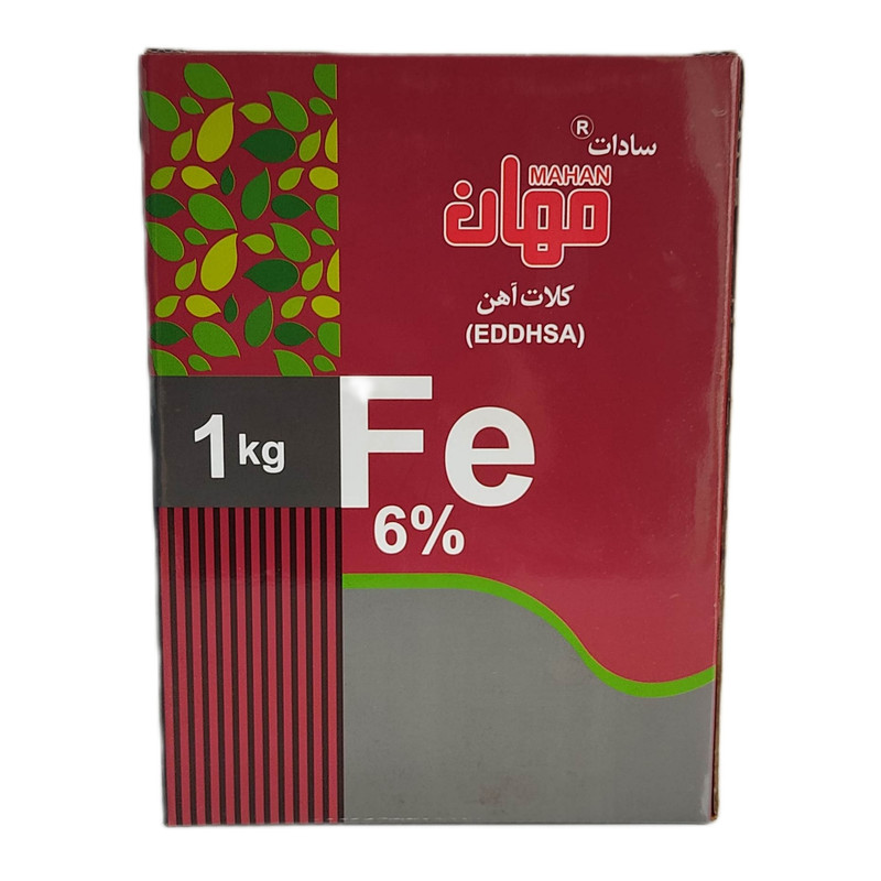 کود آهن پودری 6% مهان مدل Fe6%EDDHA وزن 1000گرم