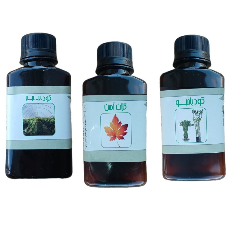 کود مایع کامل سه بیست و بامبو و کلات آهن مدل life drop حجم 110 میلی لیتر بسته 3 عددی